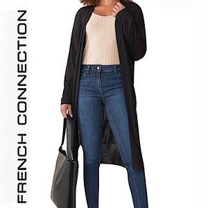 French Connection.Fabulous open maxi cardigan sweater. Black.S(OVS).
